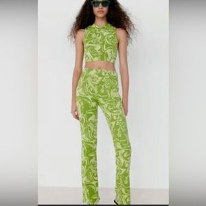 ZARA Two Piece Pant Set (Shirt New with Tags/Pants worn once)